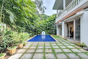 4bhk Villa in Siolim Pool Lush Forest View