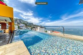 Chic Studio -rooftop Pool - Ocean View - King Bed