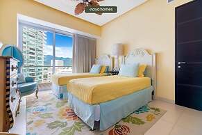 Oceanview 3BR Apt With Beach Access - Pools - Gym