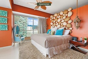 Oceanview 3BR Apt With Beach Access - Pools - Gym