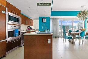 Oceanview 3BR Apt With Beach Access - Pools - Gym