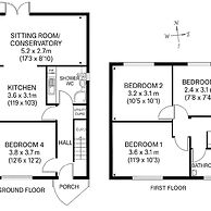 Prime 4BR Reading House & Free Parking