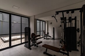 Flat Moderno com Academia e Wi-fi no Tatuap