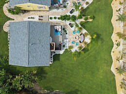 Steps to Beach Patio Fire Pit Tropical Oasis