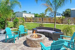 Steps to Beach Patio Fire Pit Tropical Oasis