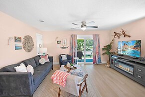Steps to Beach Patio Fire Pit Tropical Oasis