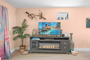 Steps to Beach Patio Fire Pit Tropical Oasis