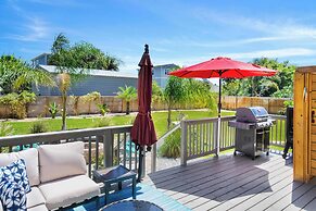 Steps to Beach Patio Fire Pit Tropical Oasis