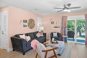 Steps to Beach Patio Fire Pit Tropical Oasis