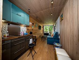 Wooden Apartment With Balcony