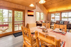 Private Peninsula! Modern-rustic Fall Lake Cabin