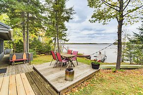 Private Peninsula! Modern-rustic Fall Lake Cabin