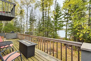 Private Peninsula! Modern-rustic Fall Lake Cabin