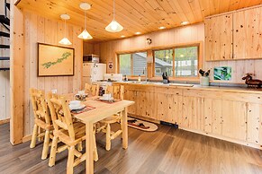 Private Peninsula! Modern-rustic Fall Lake Cabin
