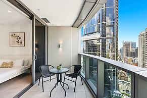 Brisbane 1BR With Pool, Spa, Sauna and Balcony