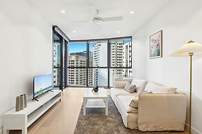 Brisbane 1BR With Pool, Spa, Sauna and Balcony