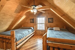 Cabin Along Rough River! Views, Fire Pit & Grill