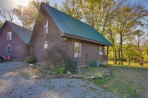 Cabin Along Rough River! Views, Fire Pit & Grill