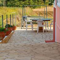 Pink House Socrates Corfu Courtyard Apartment