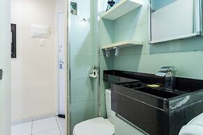 Loft com Ar Condicionado e Wi-fi a 140m da Praia