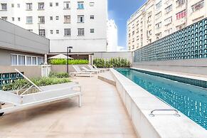 Moderno com AC piscina e academia