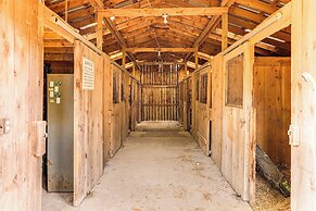 Spacious Log Home w/ 13 Acres, Ponds & Fire Pit!