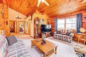 Spacious Log Home w/ 13 Acres, Ponds & Fire Pit!