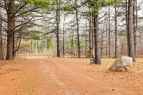 Spacious Log Home w/ 13 Acres, Ponds & Fire Pit!