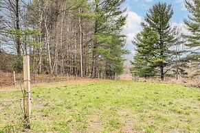Spacious Log Home w/ 13 Acres, Ponds & Fire Pit!