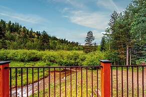 Deck & Mtn Views! Family A-frame Cabin Near Stream