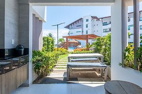 Flat beira mar-Com Churrasq-SH133