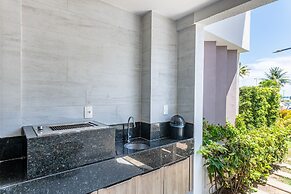 Flat beira mar-Com Churrasq-SH133