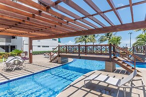 Flat beira mar-Com Churrasq-SH133