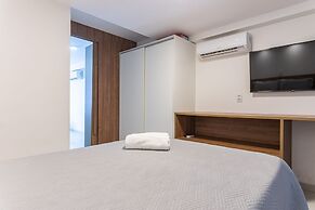 Flat beira mar-Com Churrasq-SH133