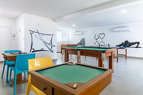 Flat beira mar-Com Churrasq-SH133