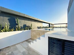 Private Pool Balcony in Aldea Zama