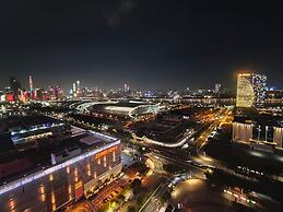 Paxin·High-Altitude City View Apartment (Canton Fair Complex Pazhou Su