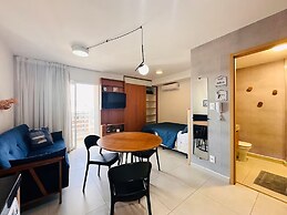 Studio no Centro com Academia Piscina e Varanda