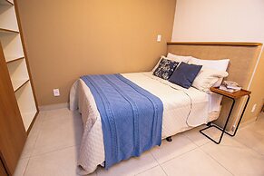 Studio no Centro com Academia Piscina e Varanda