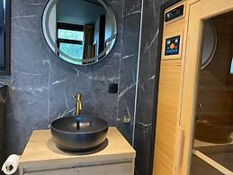 Private Sauna at Wellness Lodge in Drenthe