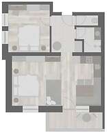Apartment mit 1 Schlafzimmer