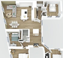 By Saint-sulpice Newly Refurbished 4 BR Apartment