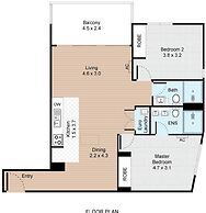 Modern,newly Furnished Apartment With Full Kitchen