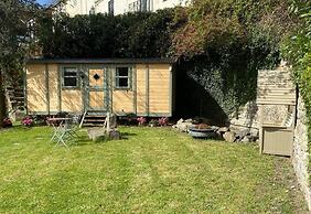 Riverside Shepherds Hut in Newtown Wales