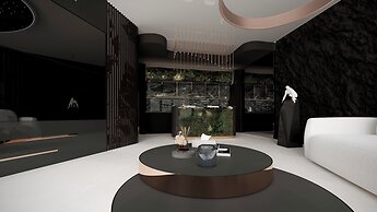 Apartments in Sky Tower with Bathtub near the window