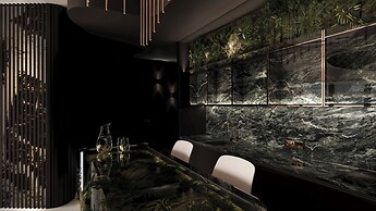 Apartments in Sky Tower with Bathtub near the window