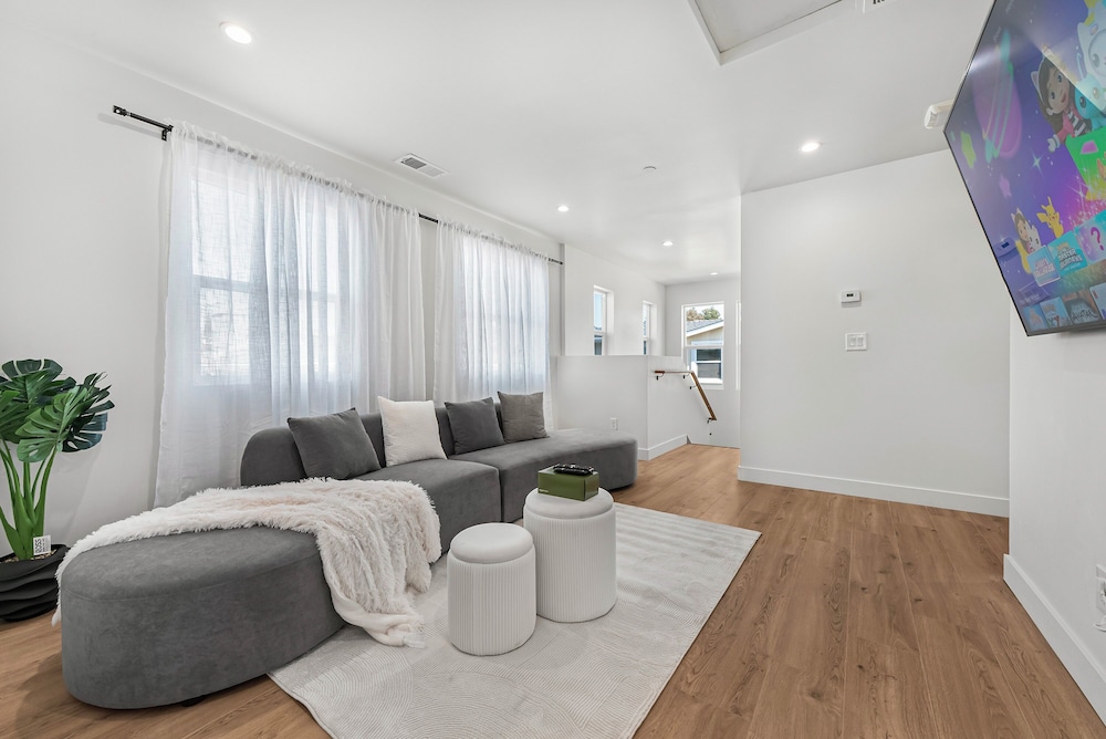 Spacious 8BR Home with AC & Parking