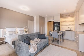 Nowoczesne Studio Tranquilo Centrum Balkon