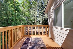Deck w/ Forest View! Modern PNW Getaway By Boeing