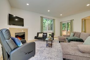 Deck w/ Forest View! Modern PNW Getaway By Boeing